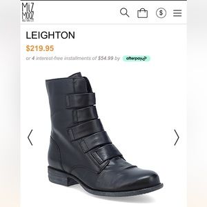 Miz Mooz: Leighton Black 38/8 Boots